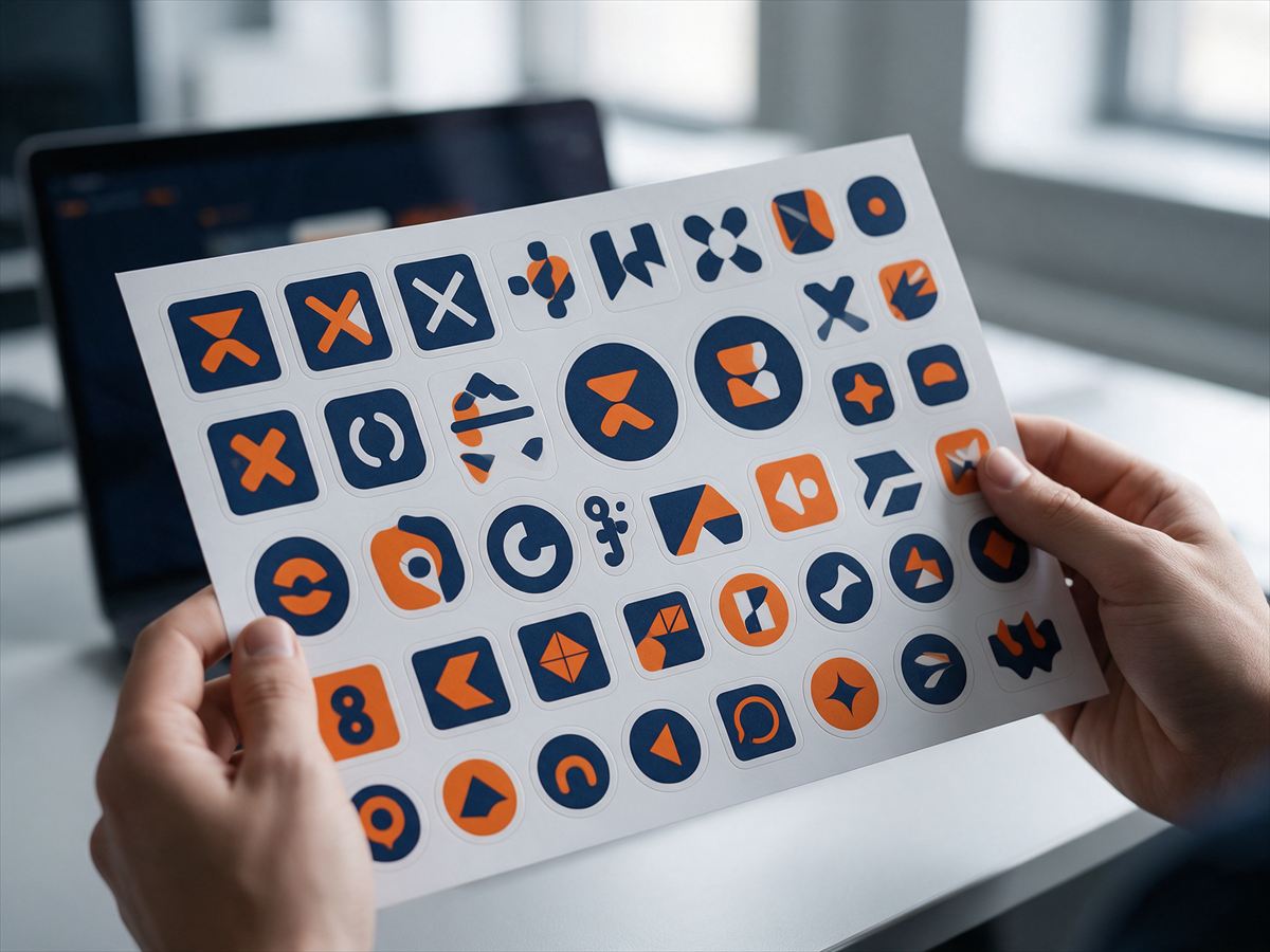 Pliego de stickers corporativos